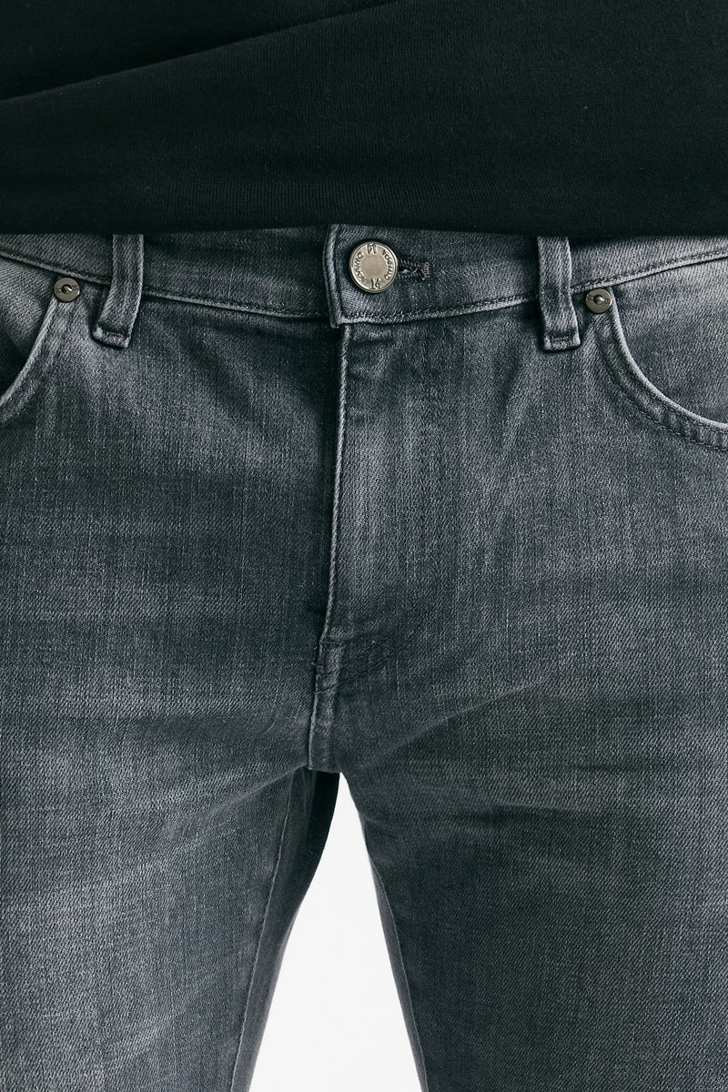 Jeans SWING stone washed grigio men Pt torino - 5