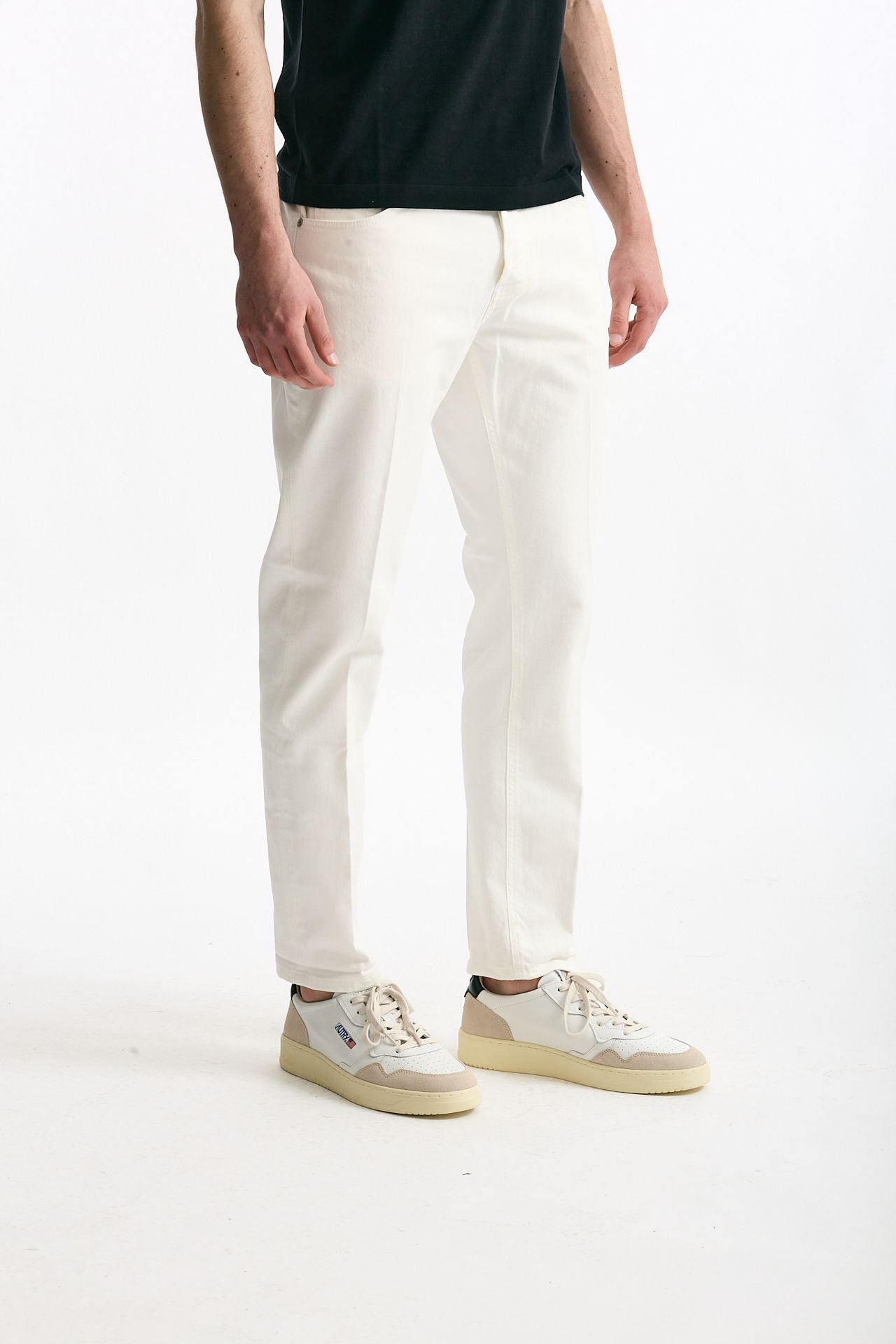 Jeans REGGAE bianco in cotone stretch men Pt torino - 3