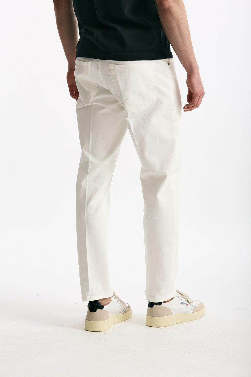 Jeans REGGAE bianco in cotone stretch men Pt torino - 4