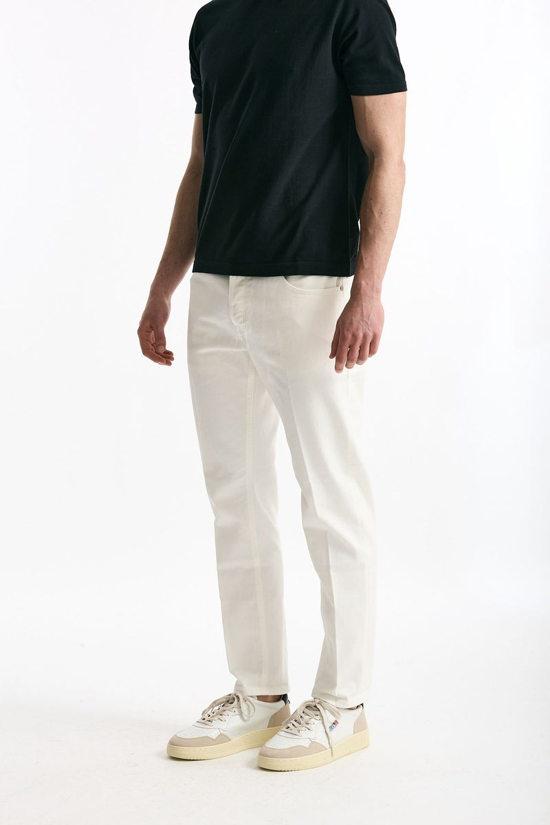 Jeans REGGAE bianco in cotone stretch men Pt torino - 1