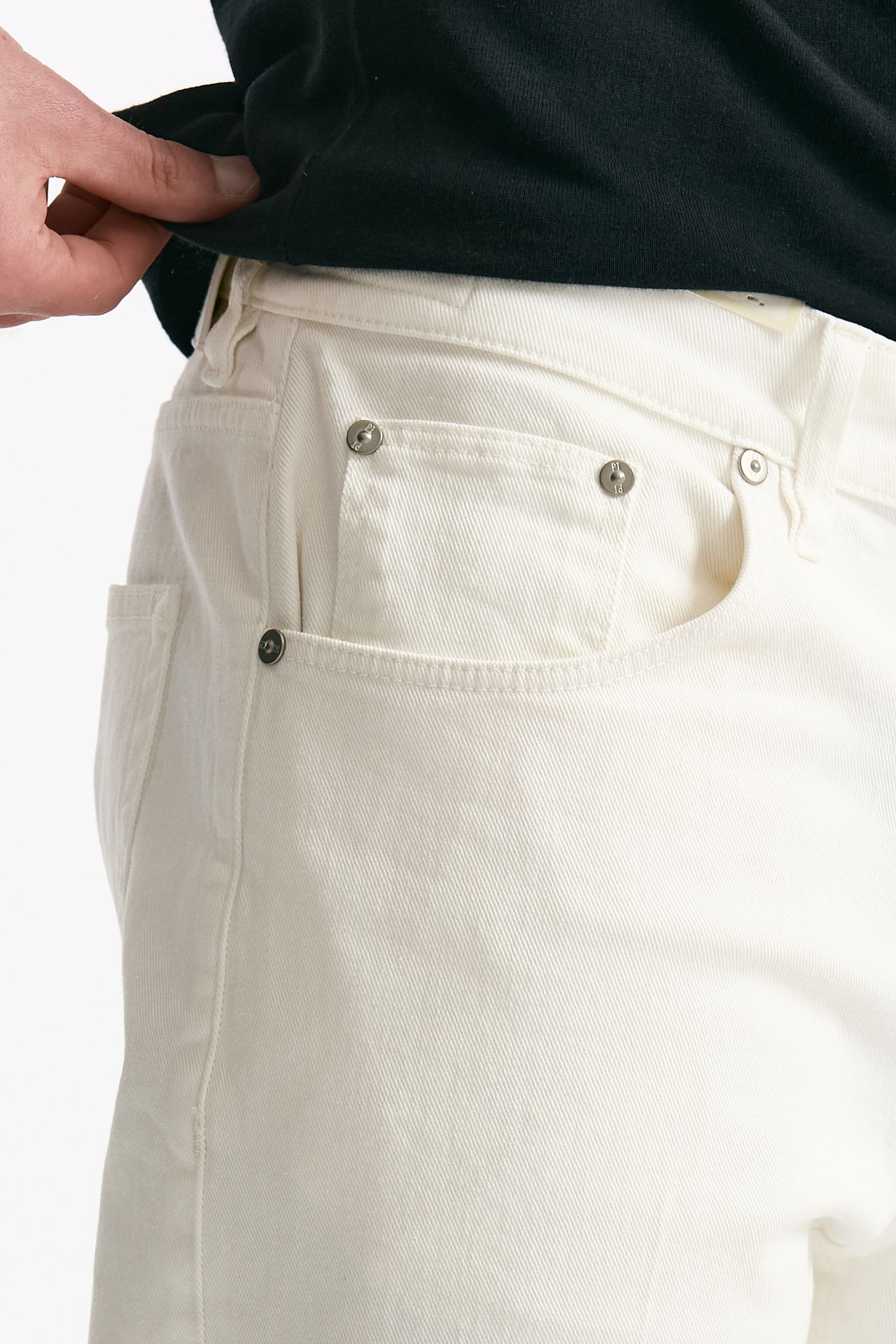 Jeans REGGAE bianco in cotone stretch men Pt torino - 6