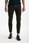 Pantalone EDGE- DIECI in cotone raso stretch marrone men Pt torino - 2