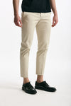 Pantalone EDGE- DIECI in cotone raso stretch panna men Pt torino - 1