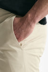 Pantalone EDGE- DIECI in cotone raso stretch panna men Pt torino - 6