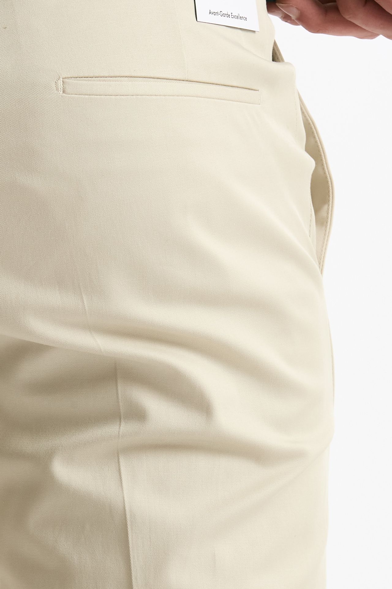 Pantalone EDGE- DIECI in cotone raso stretch panna men Pt torino - 7
