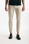 Pantalone EDGE- DIECI in cotone raso stretch panna men Pt torino - 3
