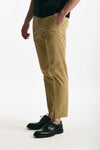 Pantalone EDGE-DIECI in cotone raso stretch cammello men Pt torino - 4