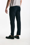 Pantalone EDGE-DIECI in cotone raso stretch blu men Pt torino - 4