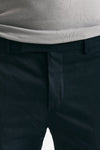 Pantalone EDGE-DIECI in cotone raso stretch blu men Pt torino - 5