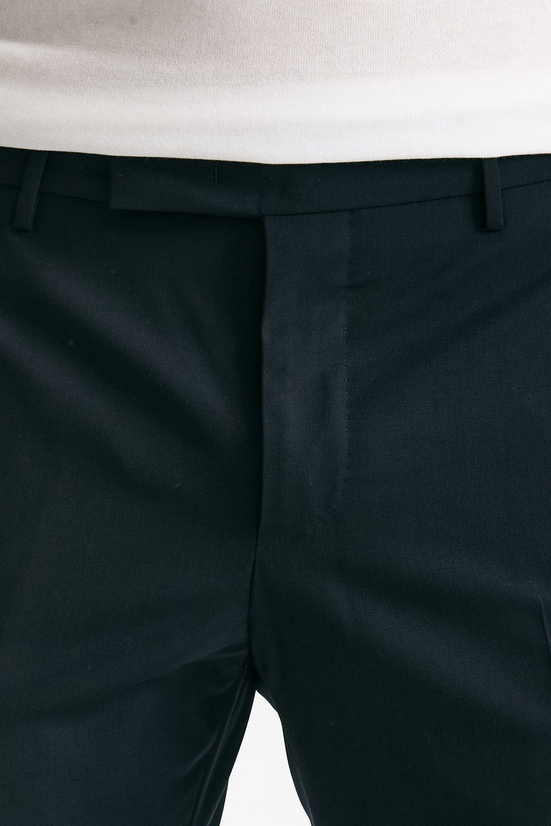 Pantalone EDGE- DIECI in lana stretch blu men Pt torino - 5