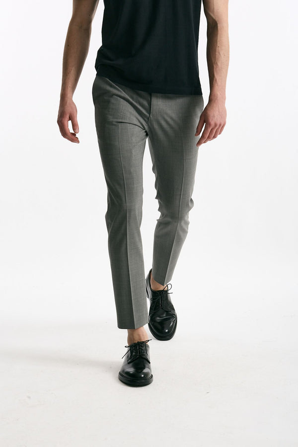 Pantalone EDGE- DIECI in lana stretch grigio chiaro men Pt torino
