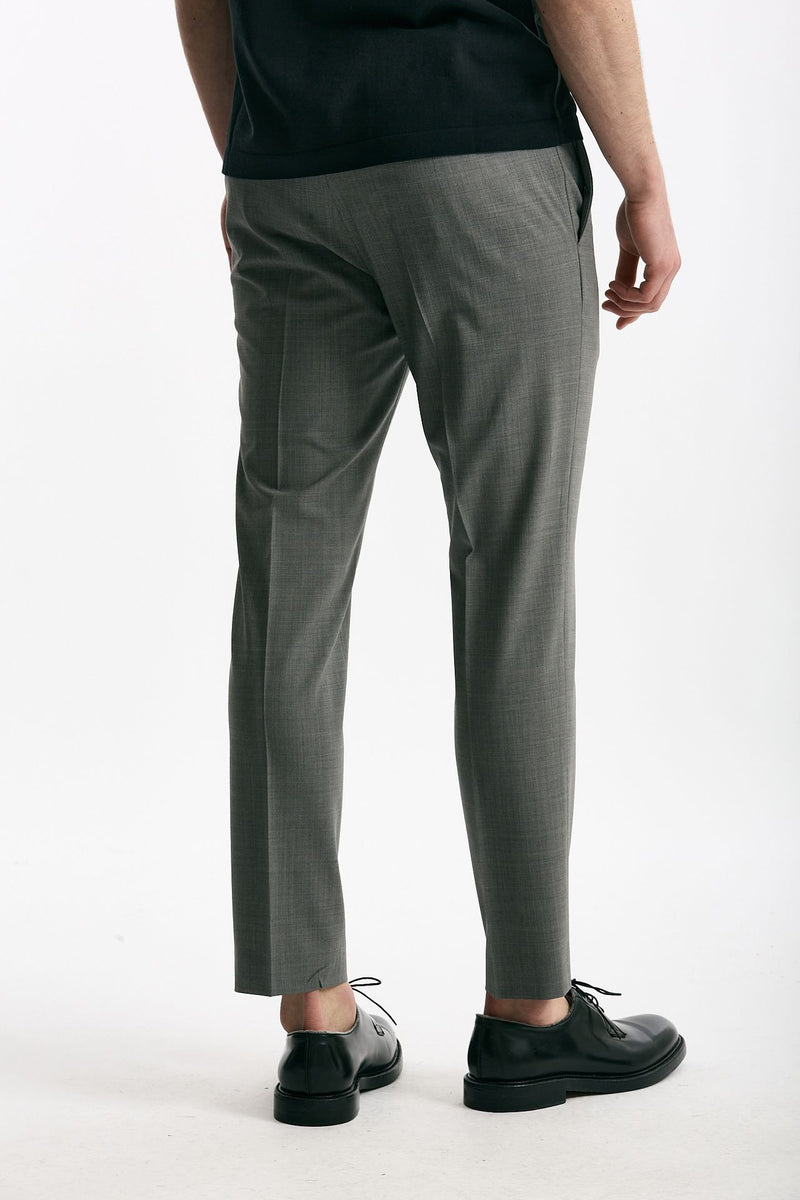 Pantalone EDGE- DIECI in lana stretch grigio chiaro men Pt torino - 4