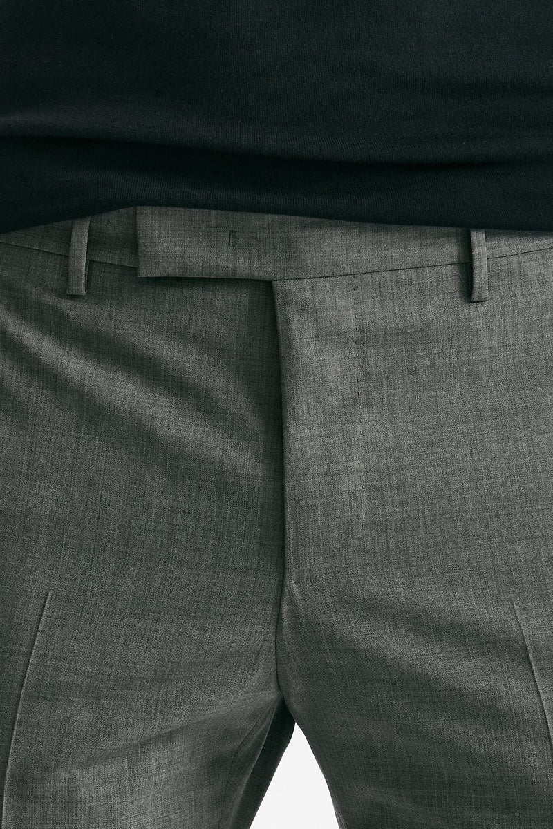 Pantalone EDGE- DIECI in lana stretch grigio chiaro men Pt torino - 5