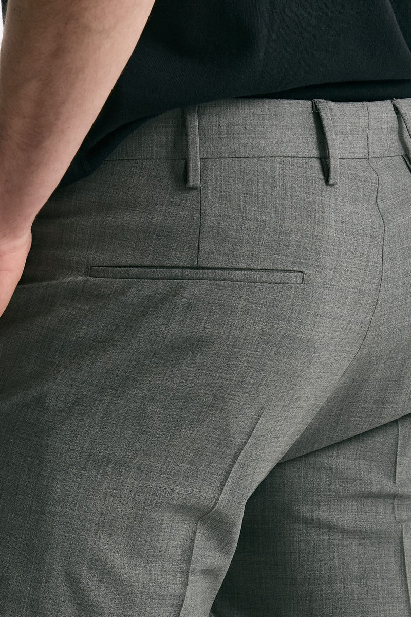 Pantalone EDGE- DIECI in lana stretch grigio chiaro men Pt torino - 7