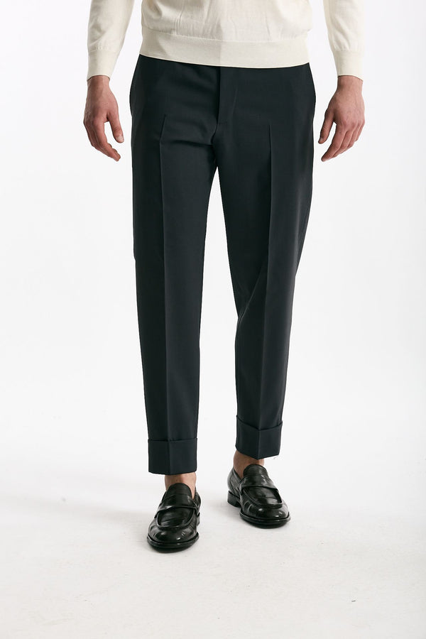 Pantalone EDGE-CLUB in lana stretch grigio men Pt torino