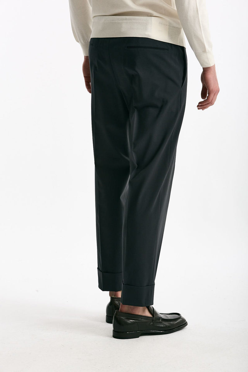 Pantalone EDGE-CLUB in lana stretch grigio men Pt torino - 3