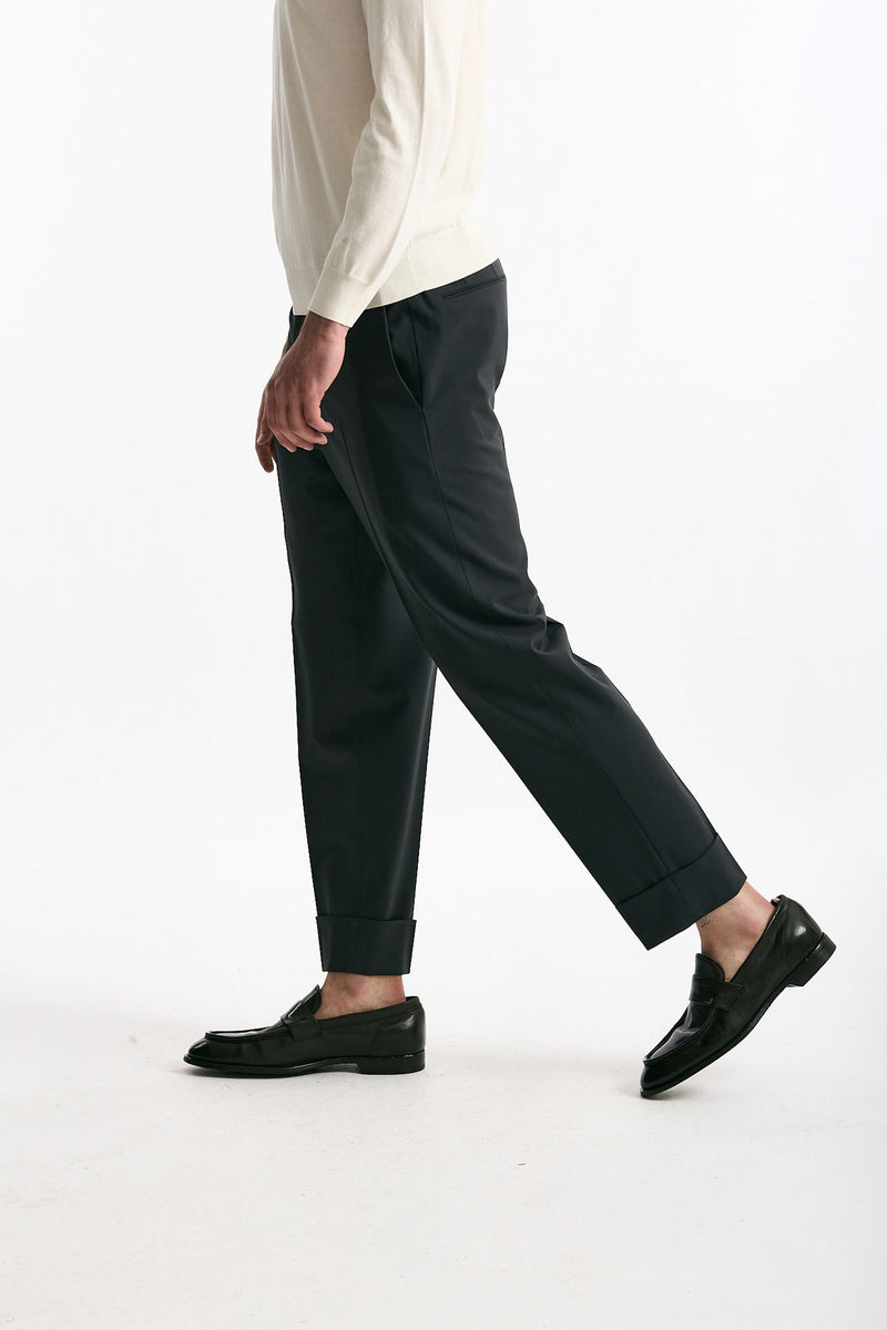 Pantalone EDGE-CLUB in lana stretch grigio men Pt torino - 4