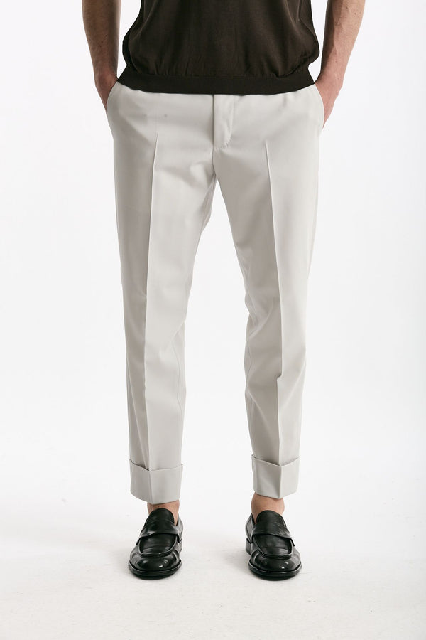Pantalone EDGE-CLUB in lana stretch ghiaccio men Pt torino