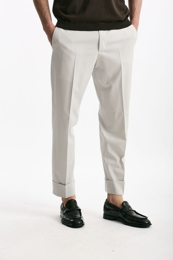 Pantalone EDGE-CLUB in lana stretch ghiaccio men Pt torino