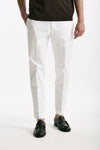 Pantalone EDGE-REBEL in cotone stretch bianco men Pt torino - 1