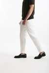 Pantalone EDGE-REBEL in cotone stretch bianco men Pt torino - 4