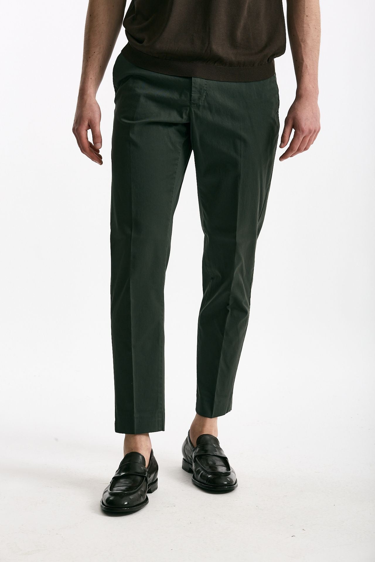 Pantalone EDGE-REBEL in cotone stretch verde men Pt torino - 1