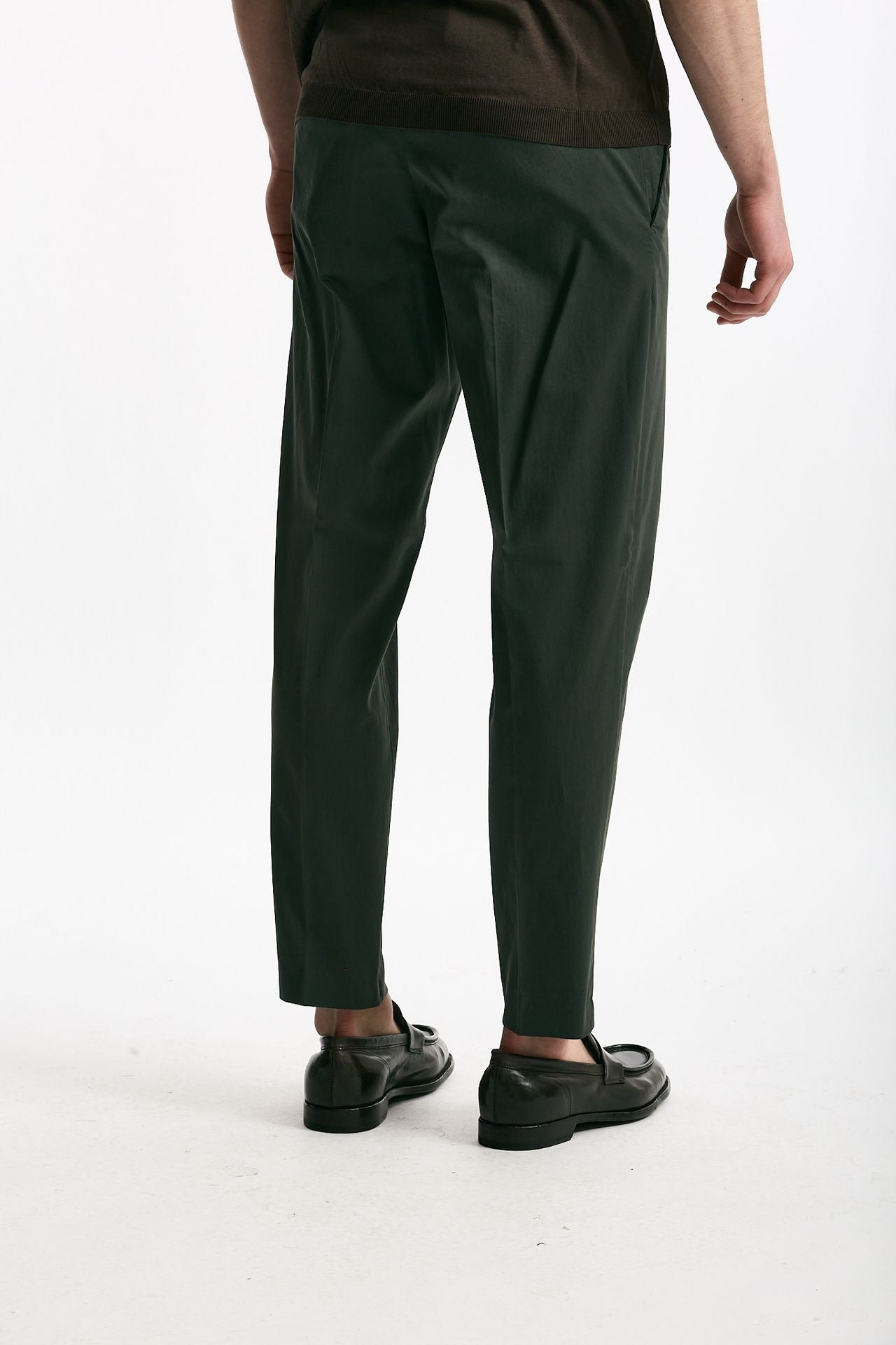 Pantalone EDGE-REBEL in cotone stretch verde men Pt torino - 3