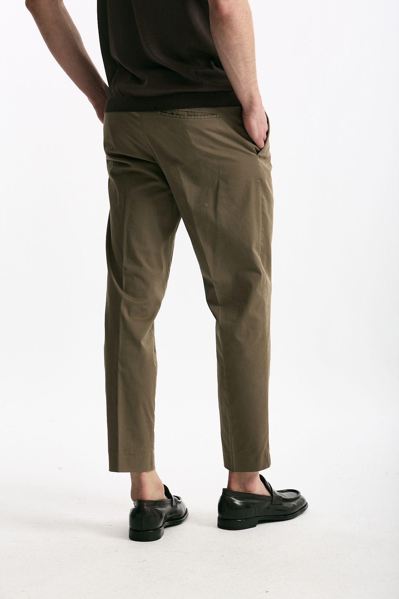 Pantalone EDGE-REBEL in cotone stretch cammello men Pt torino - 3