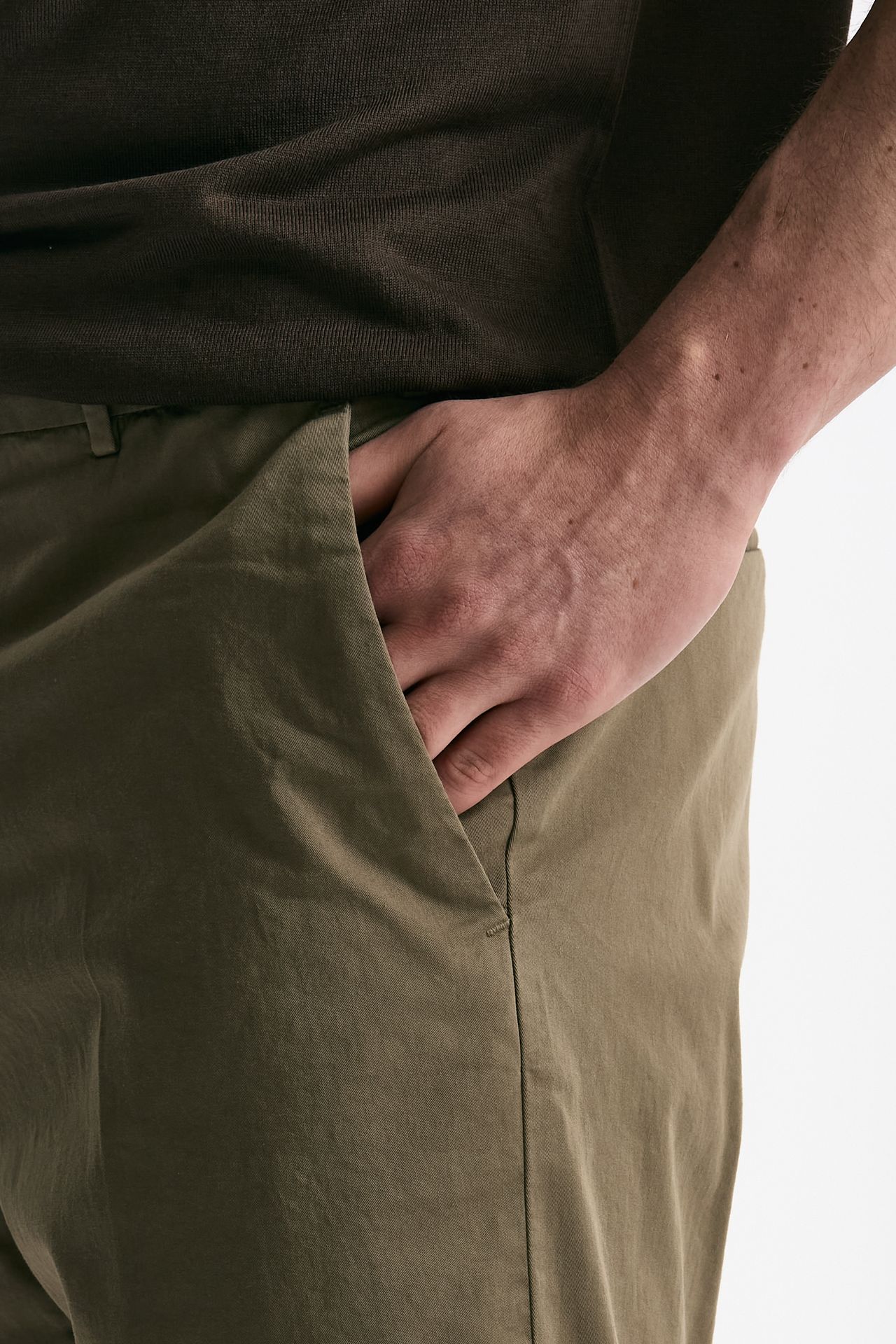 Pantalone EDGE-REBEL in cotone stretch cammello men Pt torino - 6