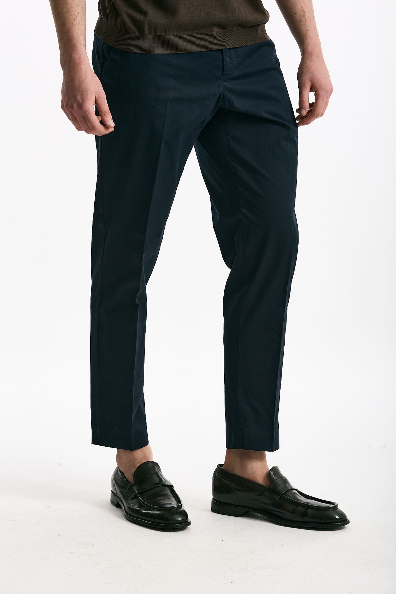 Pantalone EDGE-REBEL in cotone stretch blu men Pt torino - 1