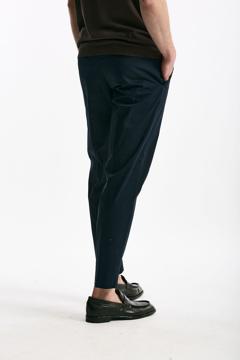 Pantalone EDGE-REBEL in cotone stretch blu men Pt torino - 3