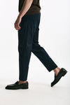 Pantalone EDGE-REBEL in cotone stretch blu men Pt torino - 4