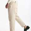 Pantalone REWORKED- CARROT in lino e cotone panna men Pt torino - 9