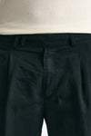 Pantalone REWORKED- CARROT in lino e cotone blu men Pt torino - 5