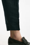 Pantalone REWORKED- CARROT in lino e cotone blu men Pt torino - 8