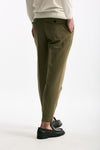 Pantalone REWORKED- CARROT in lino e cotone verde men Pt torino - 3