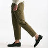 Pantalone REWORKED- CARROT in lino e cotone verde men Pt torino - 9