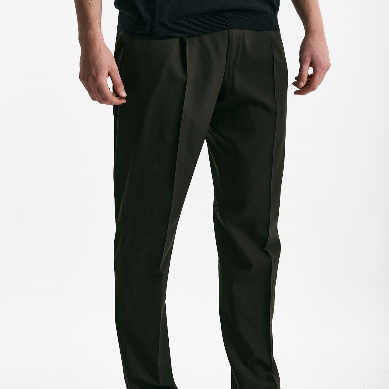 Pantalone in lana ferma UNION marrone men Pt torino - 8
