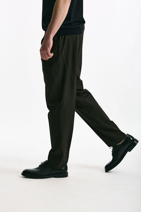 Pantalone in lana ferma UNION marrone men Pt torino