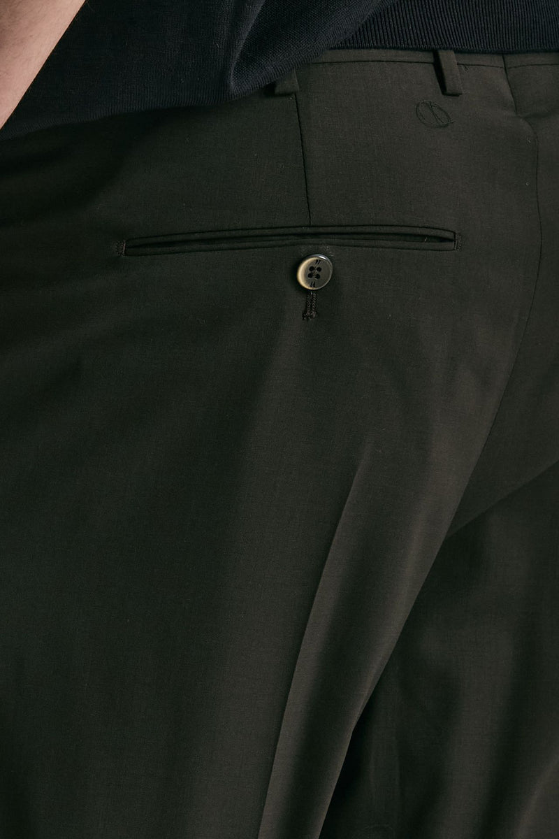 Pantalone in lana ferma UNION marrone men Pt torino - 7