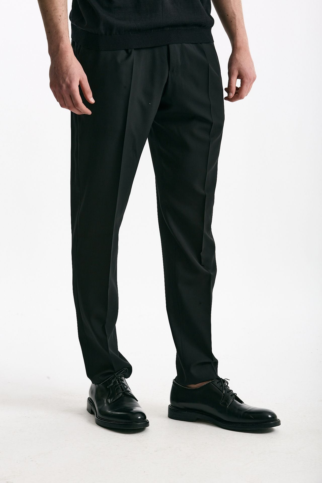 Pantalone in lana ferma UNION nero men Pt torino - 2