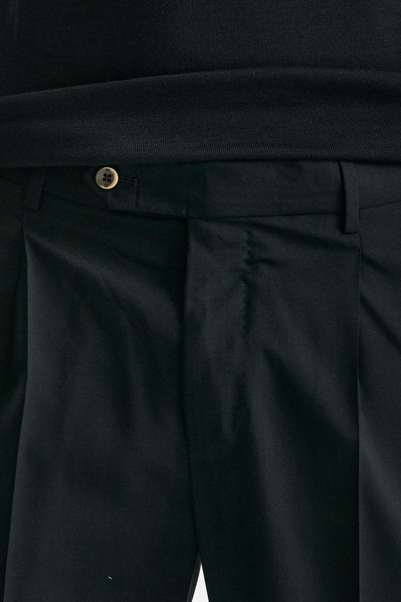 Pantalone in lana ferma UNION nero men Pt torino - 5