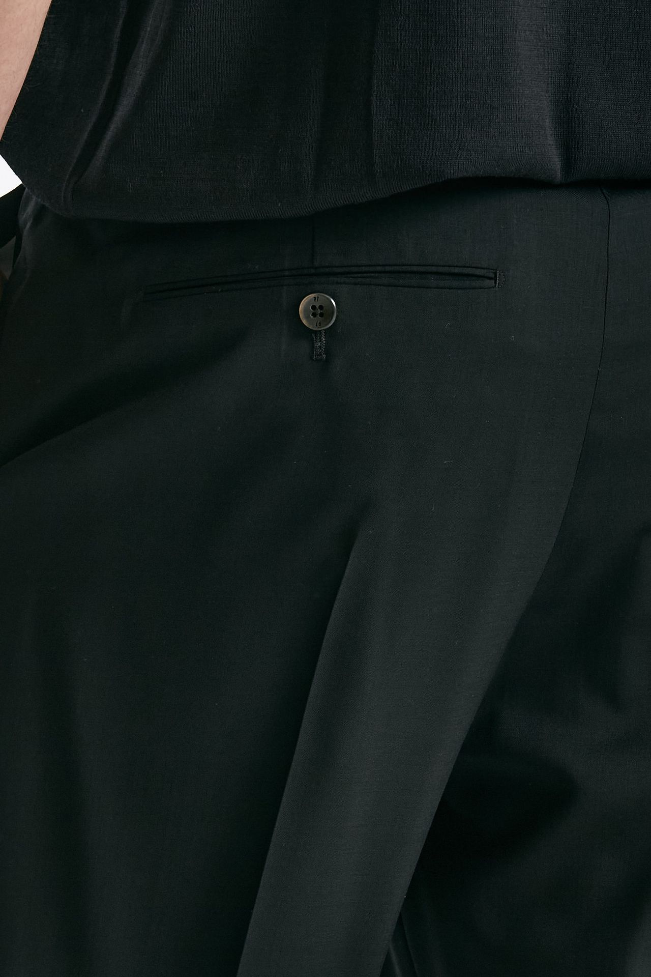 Pantalone in lana ferma UNION nero men Pt torino - 7