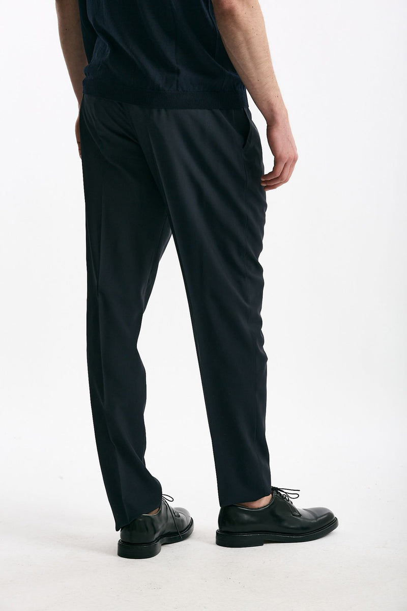 Pantalone in lana ferma UNION blu men Pt torino - 3