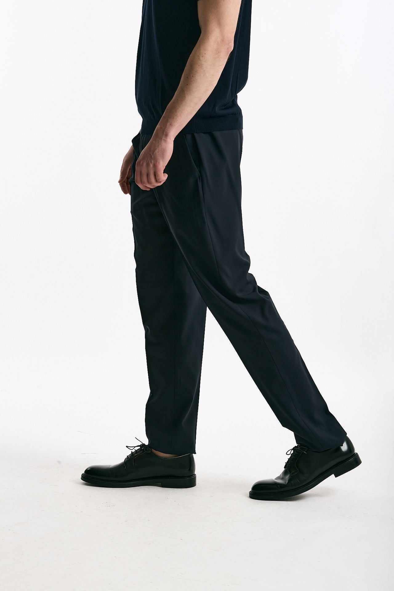 Pantalone in lana ferma UNION blu men Pt torino - 4