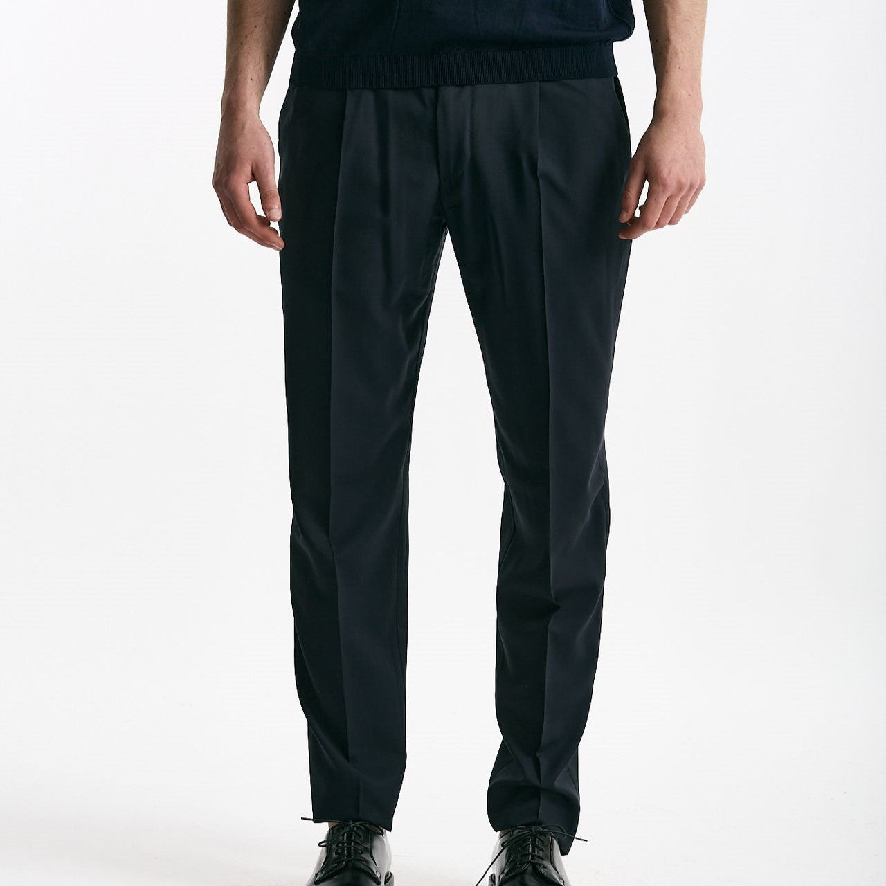Pantalone in lana ferma UNION blu men Pt torino - 8