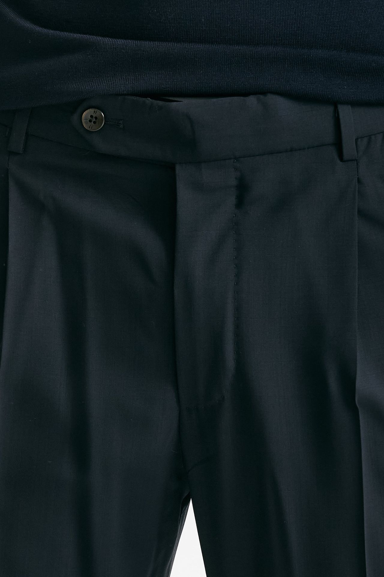 Pantalone in lana ferma UNION blu men Pt torino - 5