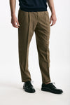 Pantalone in lana ferma UNION cammello men Pt torino - 3