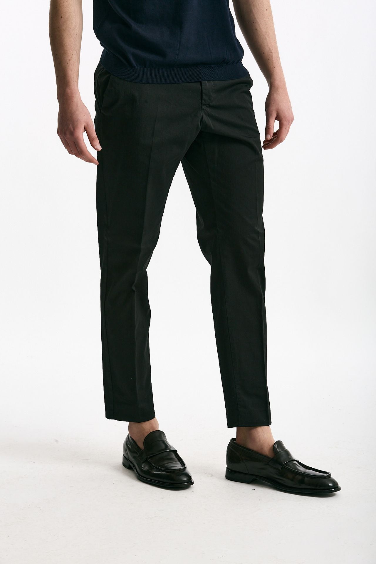 Pantalone EDGE-REBEL in cotone stretch nero men Pt torino - 2