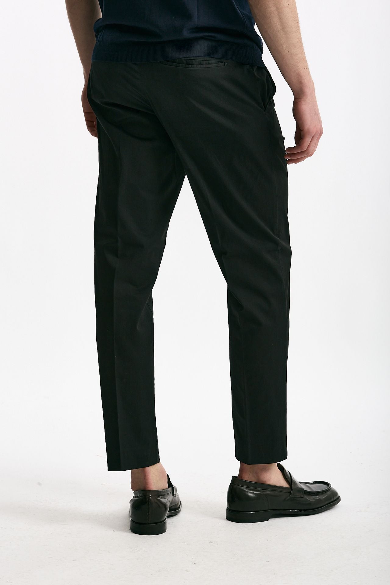 Pantalone EDGE-REBEL in cotone stretch nero men Pt torino - 3